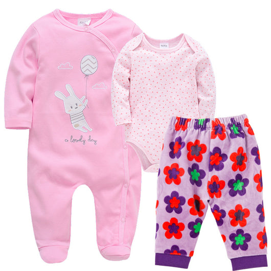 Conjunto de Tres Piezas para Bebé - Otoño e Invierno - Image 4
