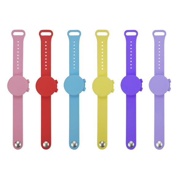 Pulseira de Silicone com Álcool em Gel Integrado