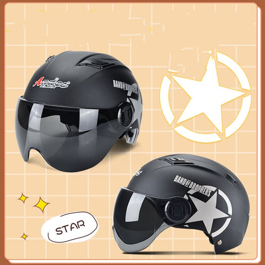 Casco Motociclista Térmico con Batería - Diseño Coreano Moderno