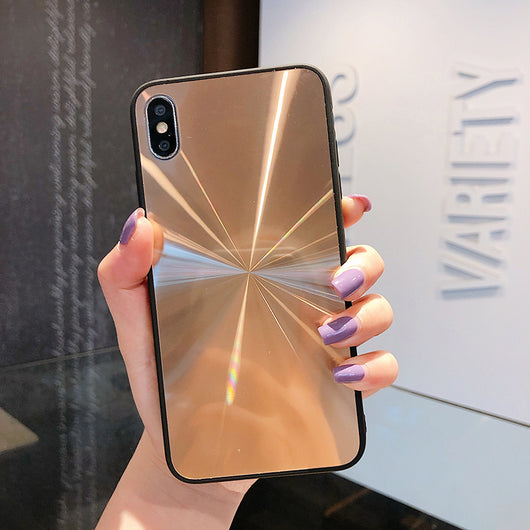 Funda espejo para teléfono con patrón CD retro - Image 15