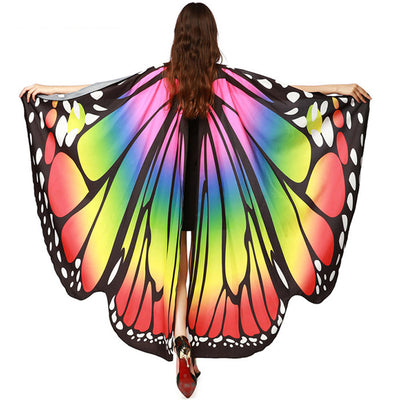 Toalla de Playa Chiffón Estampada con Mariposas - Image 4