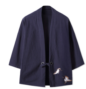 Chaqueta Cardigan Hanfu Bordada para Hombre - Estilo Tradicional Chino - Image 7