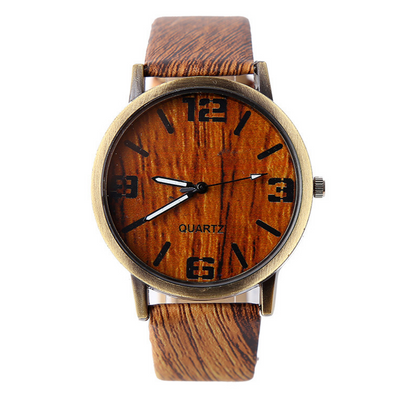 Reloj de Pulsera con Diseño de Veta de Madera - Image 2