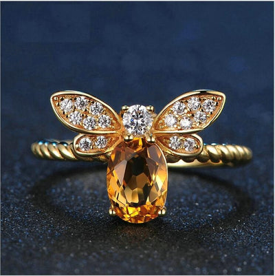 Anillo de Citrino con Abeja - Image 9