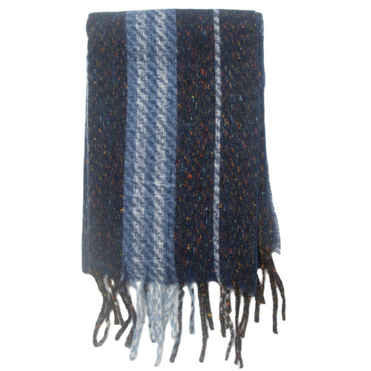 Pañuelo Rayado con Flores y Borlas Estilo Europeo Americano - Image 14