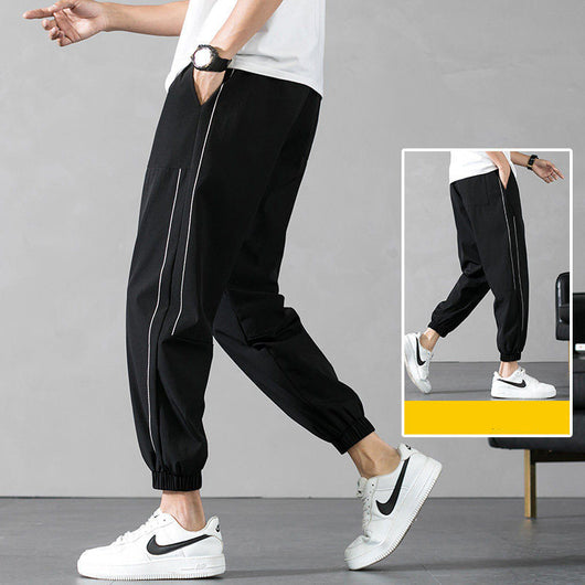 Pantalones Deportivos de Seda Helada - Capris Ajustados de 9 Puntos - Image 8