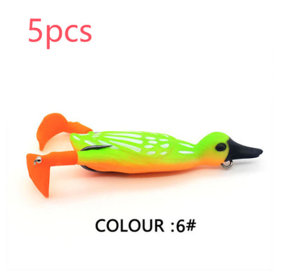 Señuelo Pato Flotante 9.5cm con Aletas Giratorias - Cebo Realista - Image 22