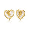 Sterling Plateado Open Women's Light Luxury High-grade Earrings A3 Blanco Pearl Shell Ear Studs