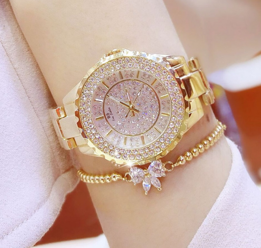 Reloj automático de mujer con diseño estrellado