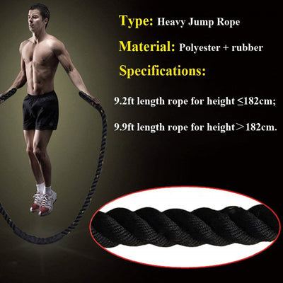 Cuerda de Batalla para Entrenamiento de Potencia y Fitness en Casa