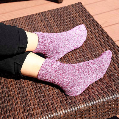 5 Pares de Calcetines Térmicos Invierno Mujer Algodón Grueso Transpirables - Image 2