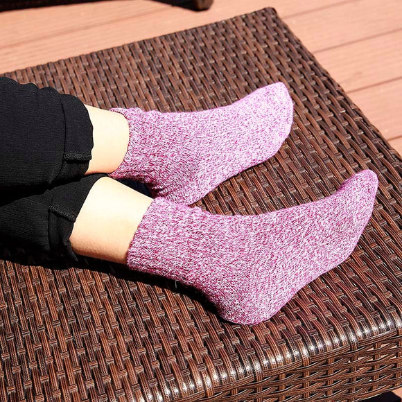5 Pares de Calcetines Térmicos Invierno Mujer Algodón Grueso Transpirables