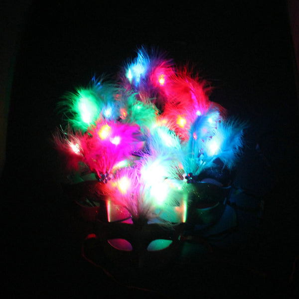 Tocado Luminoso de Plumas