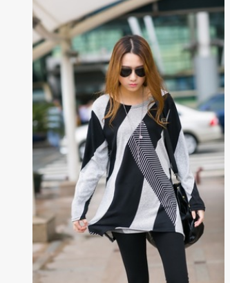 Chaqueta Larga Suelta con Patrón de Rayas - Diseño Moderno y Versátil - Image 5
