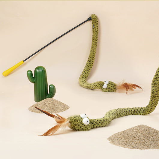 Varita Interactiva para Gatos con Plumas - Juguete Antiaburrimiento - Image 7
