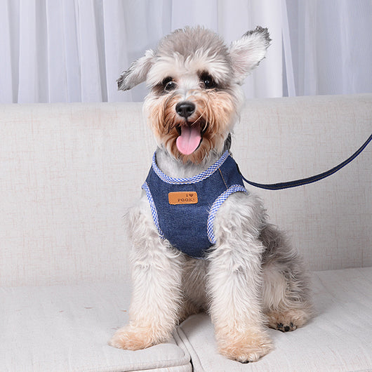 Correa para Perro Estilo Chaleco Vaquero