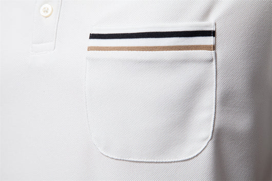 Polo Ejecutivo a Rayas con Cuello Clásico para Hombre - Image 22