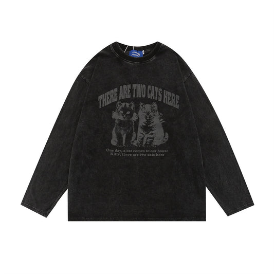 Abrigo Camiseta Manga Larga Casual para Hombre