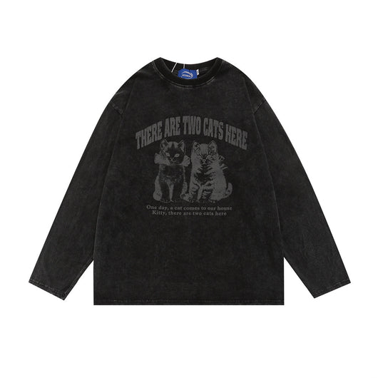Abrigo Camiseta Manga Larga Casual para Hombre