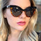 Gafas de Moda Cat Eye Media Montura