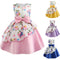 Vestido Infantil con Falda Irregular y Estampado - Disfraz con Moño