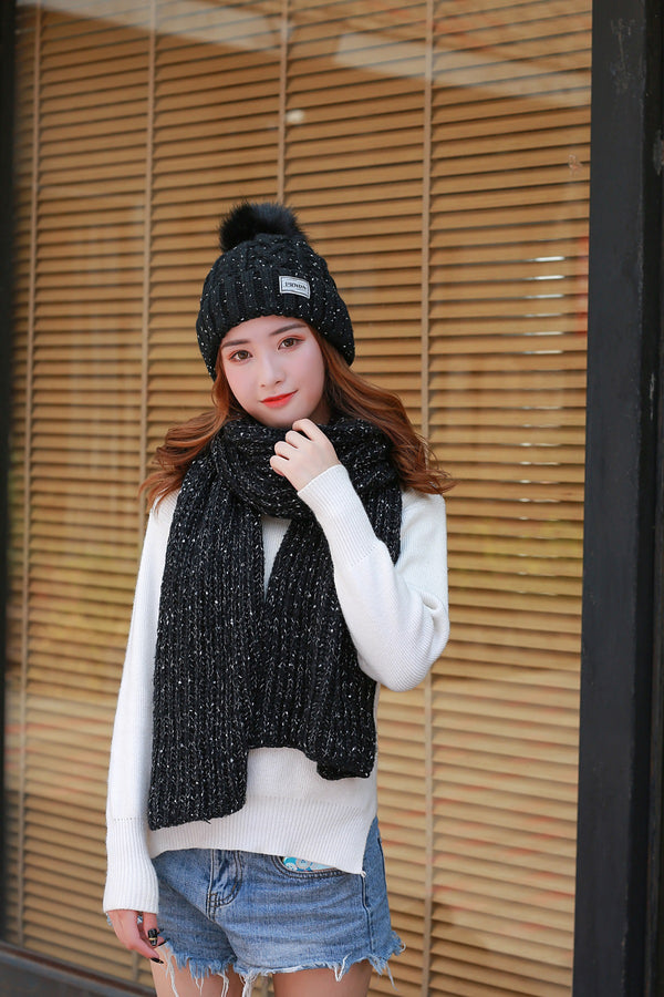 Gorro y Bufanda Larga de Lana para Mujer - Image 24