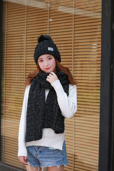 Gorro y Bufanda Larga de Lana para Mujer - Image 24