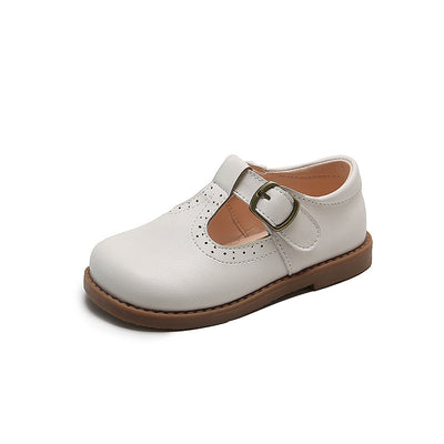 Zapatos de Cuero Estilo Británico para Niñas con Suela Blanda y Velcro - Image 10
