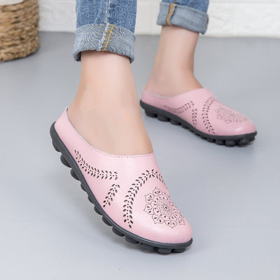 Zapatos de Cuero Casual para Mujer - Diseño Liso y Versátil - Image 15