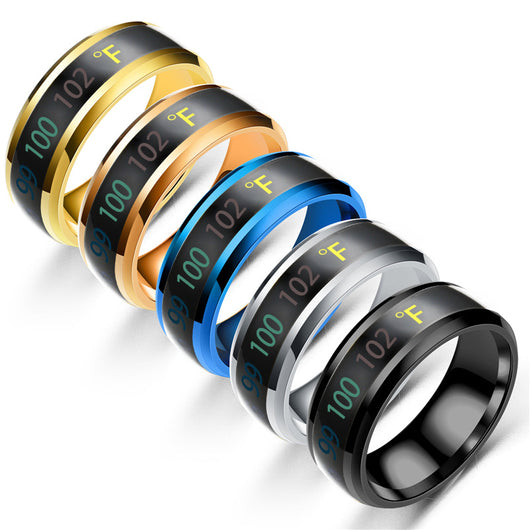 Anillo de Pareja Termosensible Fahrenheit - Cambia de Color con tu Amor - Image 11