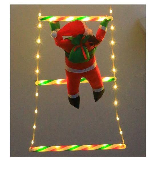 Decoración Navideña Papá Noel en Escaleras con Luces LED Multicolor Resistente al Agua - Image 15