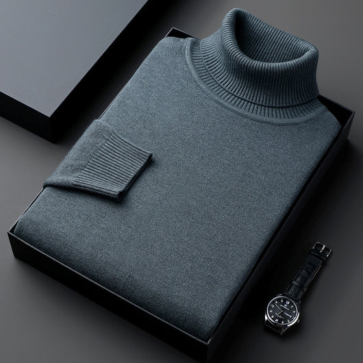 Suéter Cuello Alto Grueso Oversize Casual para Hombre - Image 6