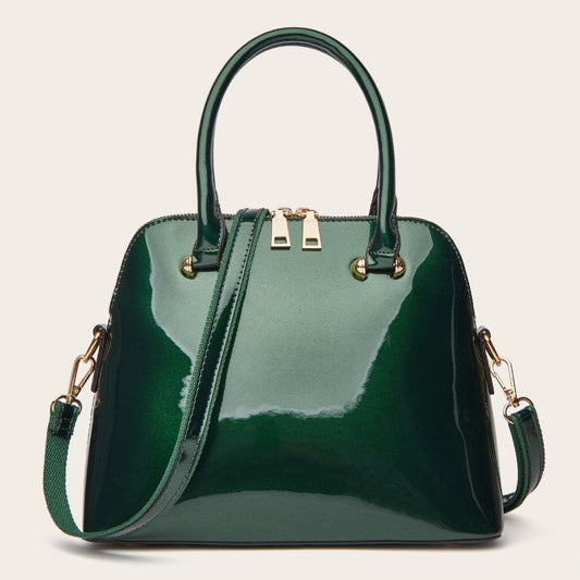 Bolso Tote Brillante para Mujer con Asa de Hombro