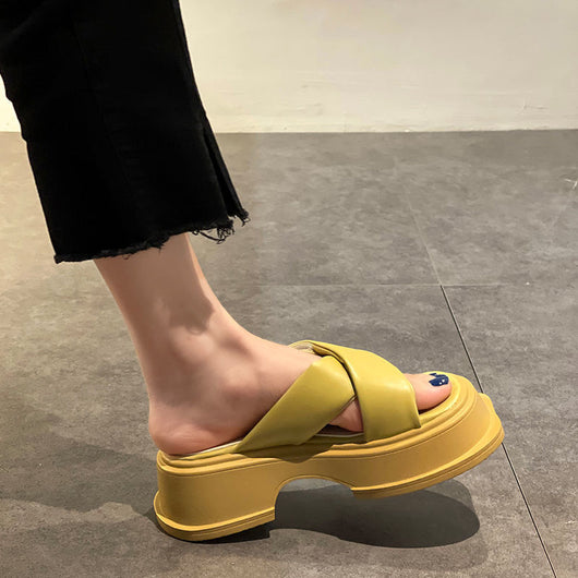 Pantuflas Retro de Tacón Grueso para Mujer - Comodidad y Estilo - Image 11