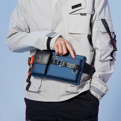 Bolsa de Cintura Retro para Hombre - Gran Capacidad Impermeable