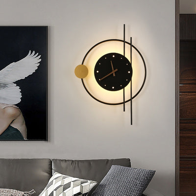 Lámpara Reloj de Pared Moderno con Función Horaria - Image 2