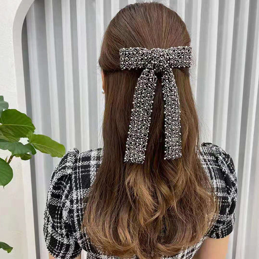 Clip para Cola de Caballo de Vidrio con Cristales para Damas - Image 18