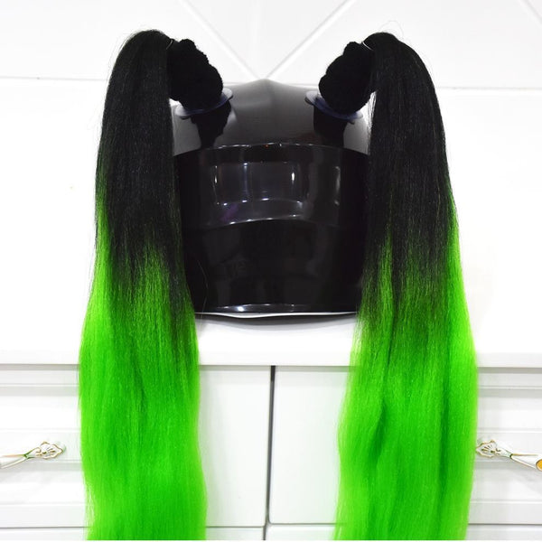 Accesorios Decorativos para Casco - Trenzas Dobles y Dreads
