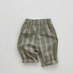 Pantalones Cuadros Coreanos para Bebés - Diseño Trendy - Image 5
