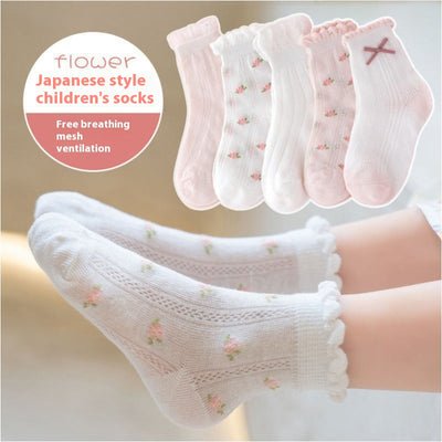 Calcetines Infantiles de Algodón Fino para Primavera y Verano - Image 8
