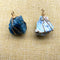Hand-Wound Twisted Irregular Crystal Rough Stone Necklace Azul apatite