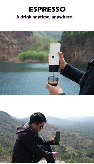 Cafetera Portátil Eléctrica para Viajes - Cápsula y Molida con Cargador para Auto - Image 14