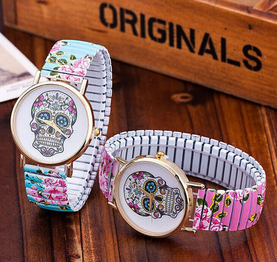 Reloj con Estampado de Calavera Colorida - Image 2