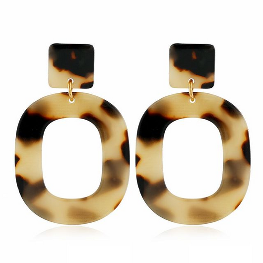 Aretes de Acrílico Estampado Leopardo - Image 33