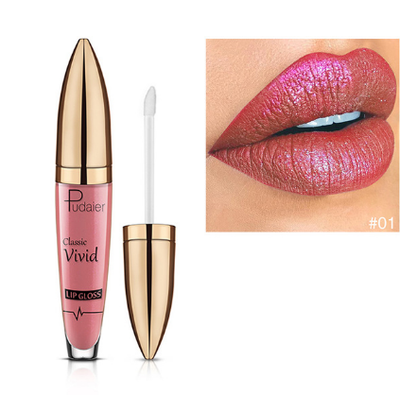 Brillo Labial Perlado Mate Pudaier - Larga Duración sin Transferencia - Image 17
