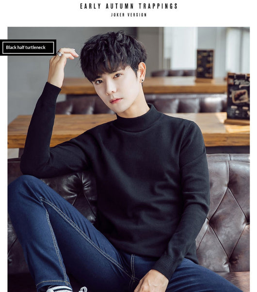 Suéter Tejido para Hombre Cuello Alto Cálido y Suave - Image 26