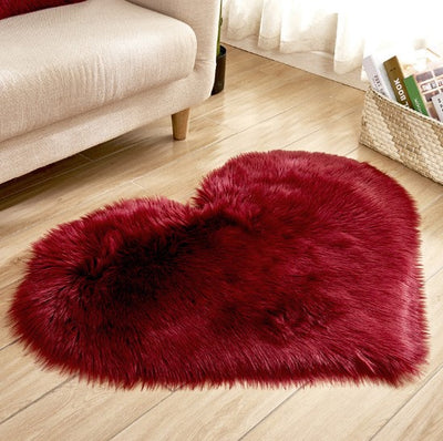 Alfombra de Corazón Suave Antideslizante - Tapete Mullido para Hogar - Image 3