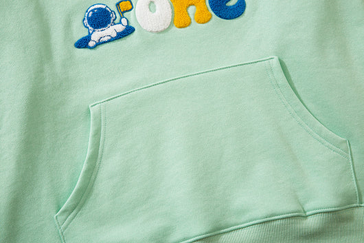 Sudadera Cuello Redondo con Letras Sueltas para Pareja - Image 13
