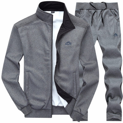 Abrigo de Otoño Dos Piezas para Hombre con Cuello Bordado - Image 15