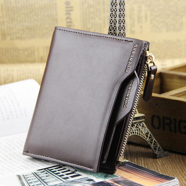 Billetera Vertical Compacta para Hombre - Cartera Minimalista con Compartimentos para Documentos - Image 3